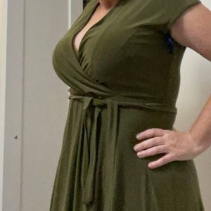 Tommy Hilfiger olive green dress - new with tags